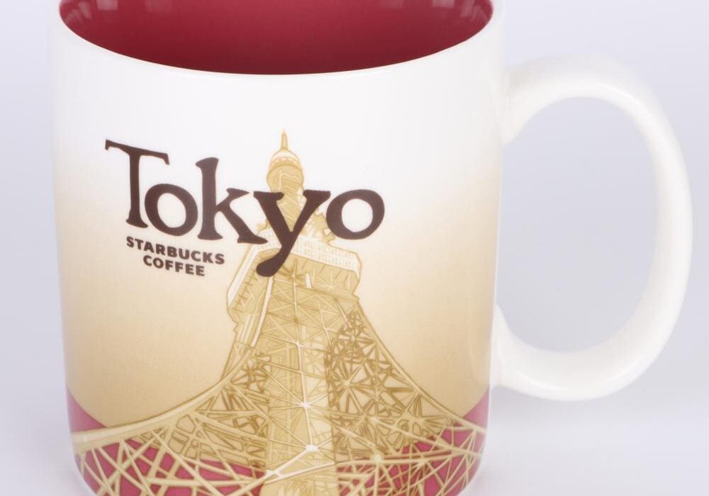 Starbucks Tokyo mug with tower image.